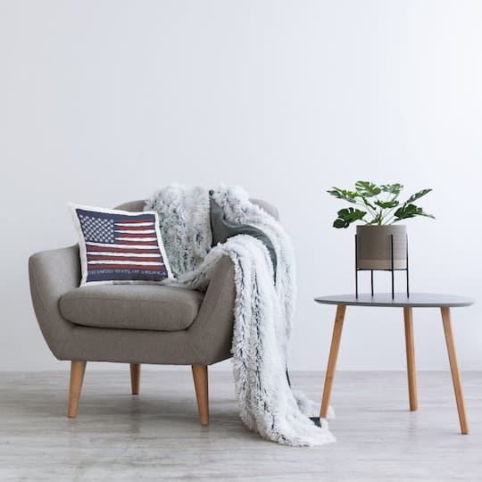 Stupell Industries Herb America Flag Decorative Printed Throw Pillow